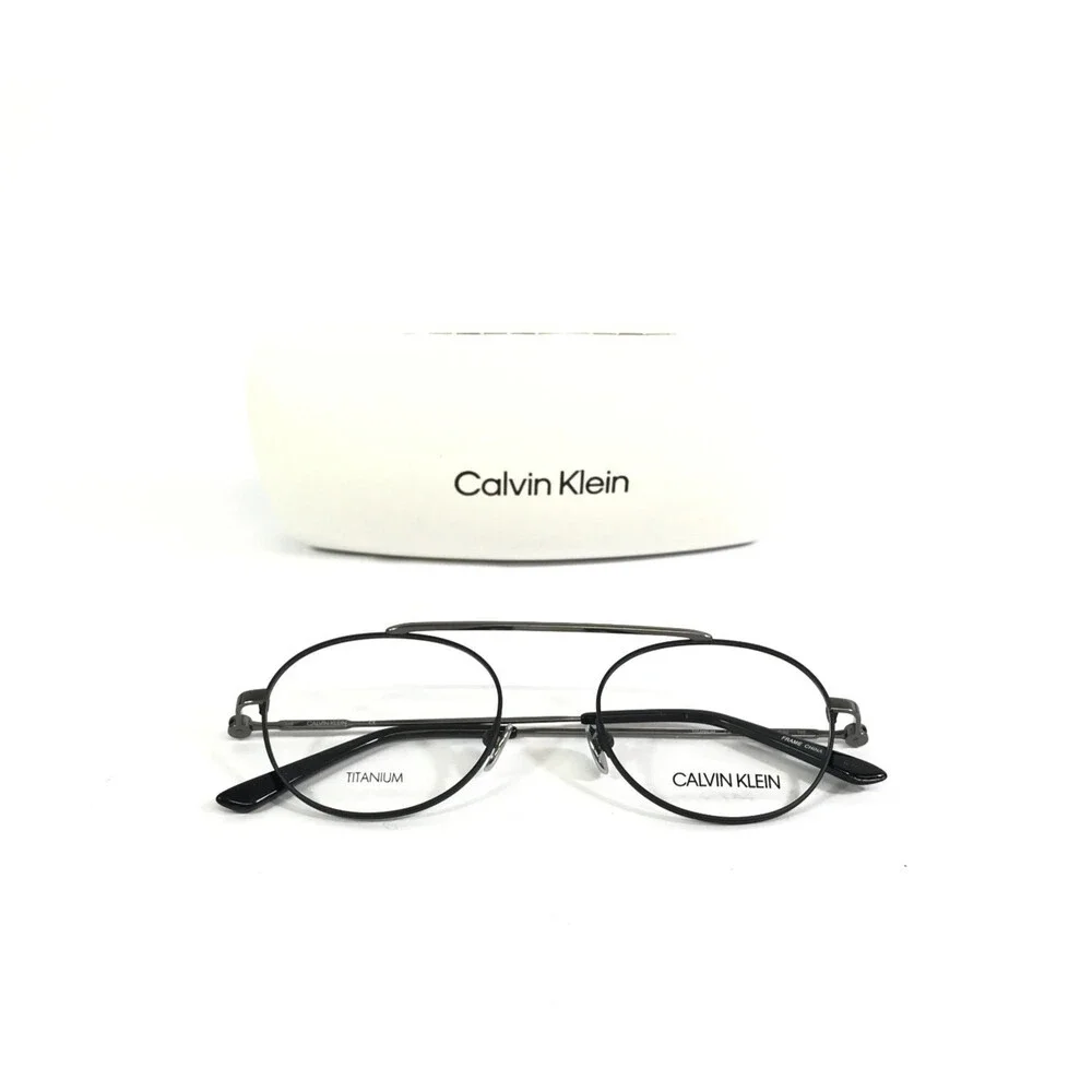 Calvin Klein Eyeglasses Frames CK19151 001 Matte Black Silver 50-20-145